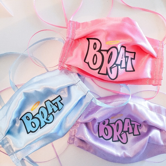 Brat Face Mask - Pink - Picture 2 of 3